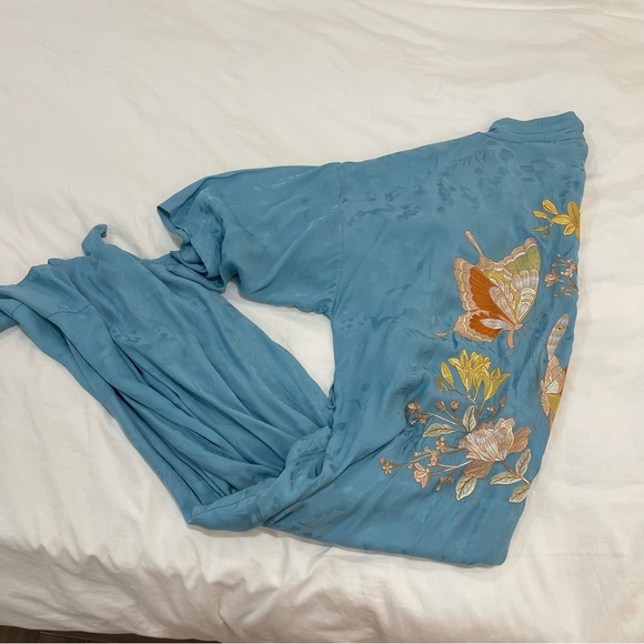 Spell Atrium Embroidered Maxi Robe Sapphire - Picture 6 of 10